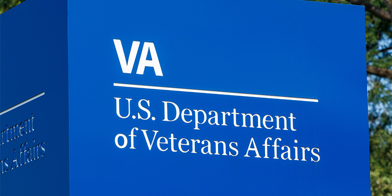 U.S Department of Veterans Affairs sign